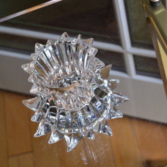 PartyLite Aurora Starburst Lead Crystal Pillar Candle Holder - Picture 5 of 7